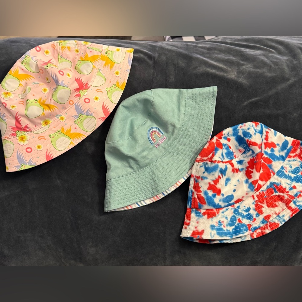Colorful Kids Bucket Hat Set